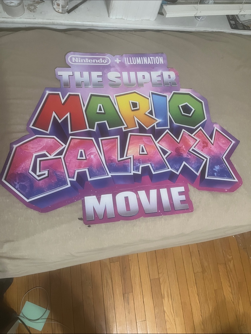 Super Mario Galaxy 36x28 Official Poster 2026 logo from movie stand WOW